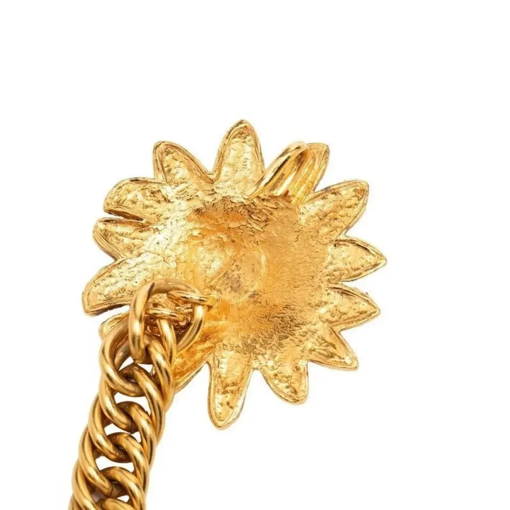Chanel CC Logo Lion Motif Chain Belt Gold Plated